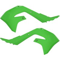 Polisport Radiator Scoops - Kawasaki KXF250 2021-23, KXF450 2019-23 - Green
