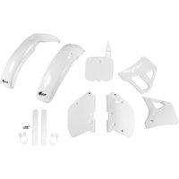 Image of YAKIT298F@999 - UFO Full Plastics Kit - Yamaha YZ125 1989-90 - White
