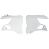 YA02898#046 - YA02898#046 - UFO Radiator Scoops - Yamaha YZ 125/250 1996-2001 - White