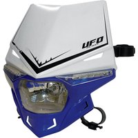 Image of PF01715#W089 - PF01715#W089 - UFO Stealth 12V Headlight With LED Side Lights - White/ Blue