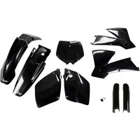 Image of KTKIT501F@001 - UFO Full Plastics Kit - KTM SX 125/250/380/400/520 2001-02 - Black