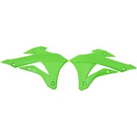 KA04728#026 - KA04728#026 - UFO Radiator Scoops - Kawasaki KX85 2014-18 - Green