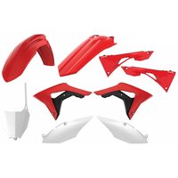 Polisport Full Plastics Kit - Honda CRF250R 2018-21, CRF450R 2017-20 - OEM (Red/White)