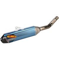 042286 - 042286 - FMF Factory 4.1 RCT Slip-On Titanium/ Carbon Silencer - Blue - Kawasaki KXF450 2012-15