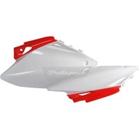 Polisport Side Panels - Honda CRF450R 2007-08 - White/ Red