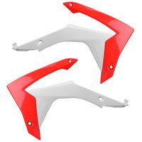 Polisport Radiator Scoops - Honda CRF250R 2014-17, CRF450R 2013-16 - Red/ White