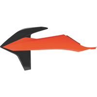 Image of Polisport Radiator Scoops - KTM SX/SXF/XC-F 2019-22, EXC/EXCF/XC-W 2020-23 - Orange/Black