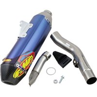 043373 - 043373 - FMF Factory 4.1 RCT Slip-On Titanium/ Carbon Silencer - Blue - Suzuki RMZ250 2019-23