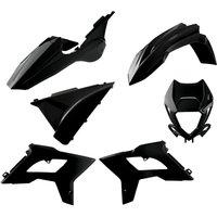 Polisport Restyle Plastics Kit - Beta RR 125/250/300/350/390/430/480 2T & 4T 2018-19 - Black