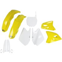 Image of SUKIT402F@999 - UFO Full Plastics Kit - Suzuki RM 125/250 2003-05 - OEM