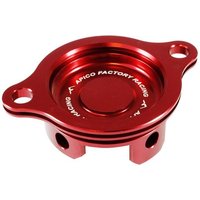 Apico Oil Filter Cover - Honda CRF250R 2010-17 - Red