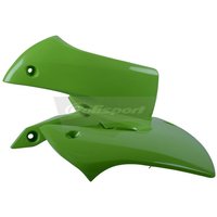 Polisport Radiator Scoops - Kawasaki KX65 2000-23 - Green