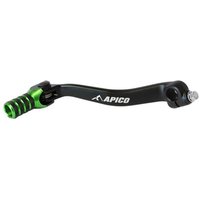 Apico Elite Gear Pedal - Kawasaki KXF450 2016-22 - Black/ Green