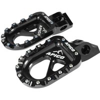 Apico CNC Aluminium Trials Bike Foot Pegs - Black