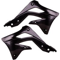 Polisport Radiator Scoops - Kawasaki KXF450 2012-15 - Black
