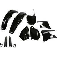 Image of YAKIT300F@001 - UFO Plastics Kit - Yamaha YZ 125/250 2000-01 - Black
