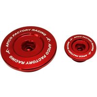 Apico Engine Plugs - Honda CRF150R 2007-24, CRF250R 2010-17, CRF450R 2002-16, CRF450X 2005-18 - Red