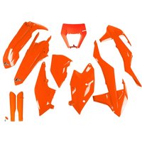Image of KTKIT523F@FFLU - UFO Full Plastics Kit - KTM EXC 250/300 & EXC-F 250/350/500 2017-19 - Fluro Orange