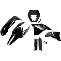 KTKIT520F@001 - UFO Full Plastics Kit - KTM EXC 125/200/250/400/450/530 2009-11 - Black