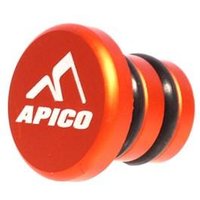Image of Apico CNC Gear Pedal Tip End Cap - Aluminium Orange