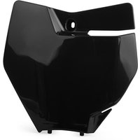 Image of Polisport Front Number Board - KTM SX/SXF/XC/XC-F 2016-17 - Black