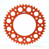 Image of Renthal Ultralight Rear Sprocket - KTM SX/EXC 125-620 1990-2024, TE/TC/FE/FC 2000-24, MC/EC/EX 2021-24 - 50T Orange