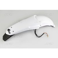 YA03893#046 - YA03893#046 - UFO Enduro Rear Fender With Tail Light - Yamaha YZ 125/250 2002-14 - White