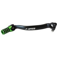 Apico Elite Gear Pedal - Kawasaki KXF250 2009-22 - Black/ Green