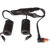 Image of TecMate Dual Adapter From Auto Socket To Low Profile Bike Plug