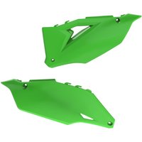 Image of Polisport Side Panels - Kawasaki KXF250 2021-23, KXF450 2019-23 - Green