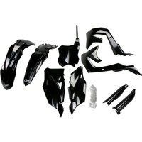 Image of KAKIT227F@001 - UFO Full Plastics Kit - Kawasaki KXF450 2019-20 - Black