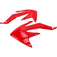 HO04634#070 - HO04634#070 - UFO Radiator Scoops - Honda CRF450X 2009-16 - Red