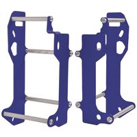 Image of CrossPro Aluminium Radiator Braces - Yamaha YZF450 2010-13 - Blue