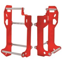 Image of CrossPro Aluminium Radiator Braces - Honda CRF450R 2013-14 - Red