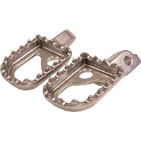 Raceline Universal 60mm Wide Aluminium Trials Footpegs - Silver