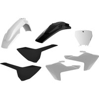 Polisport Plastics Kit - Husqvarna TC125 & FC 250/350/450 2016-18, TC250 2017-18 - White/Black