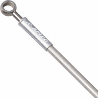 Image of Apico Front Brake Hose - Yamaha YZ 125/250 2008-2026, YZF250 2009-2013, YZF450 2009-2013 - Silver