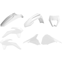 Polisport Plastics Restyle Kit - KTM EXC/EXC-F 2014-16 Restyle To 2019 - White