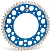 Image of Renthal Twin Ring Rear Sprocket - Yamaha YZ/YZF/WRF 125-450 1999-2024 - 49T Blue