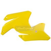 Image of Polisport Radiator Scoops - Suzuki RMZ450 2005-06 - Yellow