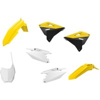 Polisport Full Plastics Kit - Suzuki RM 125/250 2001-18 Restyle To 2019 Style - OEM (Yellow/White)