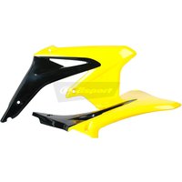 Image of Polisport Radiator Scoops - Suzuki RMZ450 2008-17 - Black/ Yellow