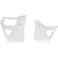 YA02815#046 - YA02815#046 - UFO Radiator Scoops - Yamaha YZ125 1989-92, YZ250 1989 - White