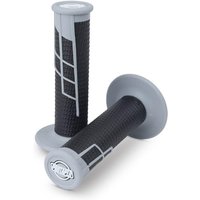 Pro Taper Clamp On Half Waffle Grips - Grey/Black