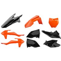 Polisport Plastics Kit - KTM SX 125/150/250 & SXF 250/350/450 2016-18 - Orange/ Black
