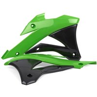 Polisport Radiator Scoops - Kawasaki KX85 2014-21 - Green