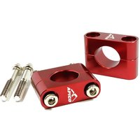Apico Trials Oversized Fat Bar (28.6mm) Handlebar Mounting Kit - Red