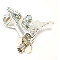 Image of Raceline Clutch Lever Holder Perch - Kawasaki KXF/ Suzuki RMZ 2004 - Silver
