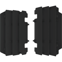 Image of Polisport Radiator Louvres - Kawasaki KX125 1997-98 & 2003-05, KX250 1998 & 2003-04 - Green