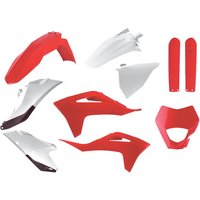 Polisport Enduro Plastics Kit - Gas Gas EC 250/300 & EC 250/350F 2021-23 - OEM (Red/White)